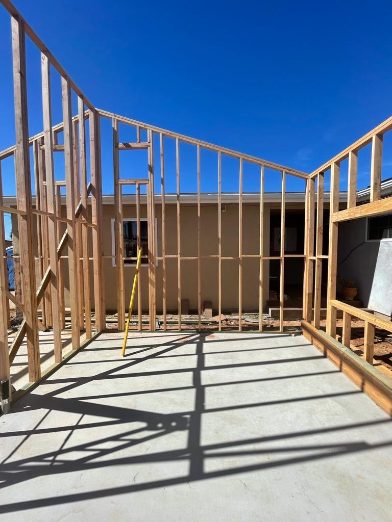 ADU framing in progress