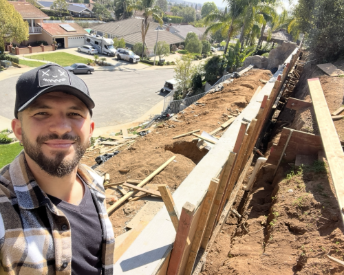 ron retiaing wall owner